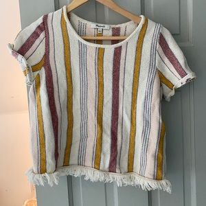 Rainbow striped blouse